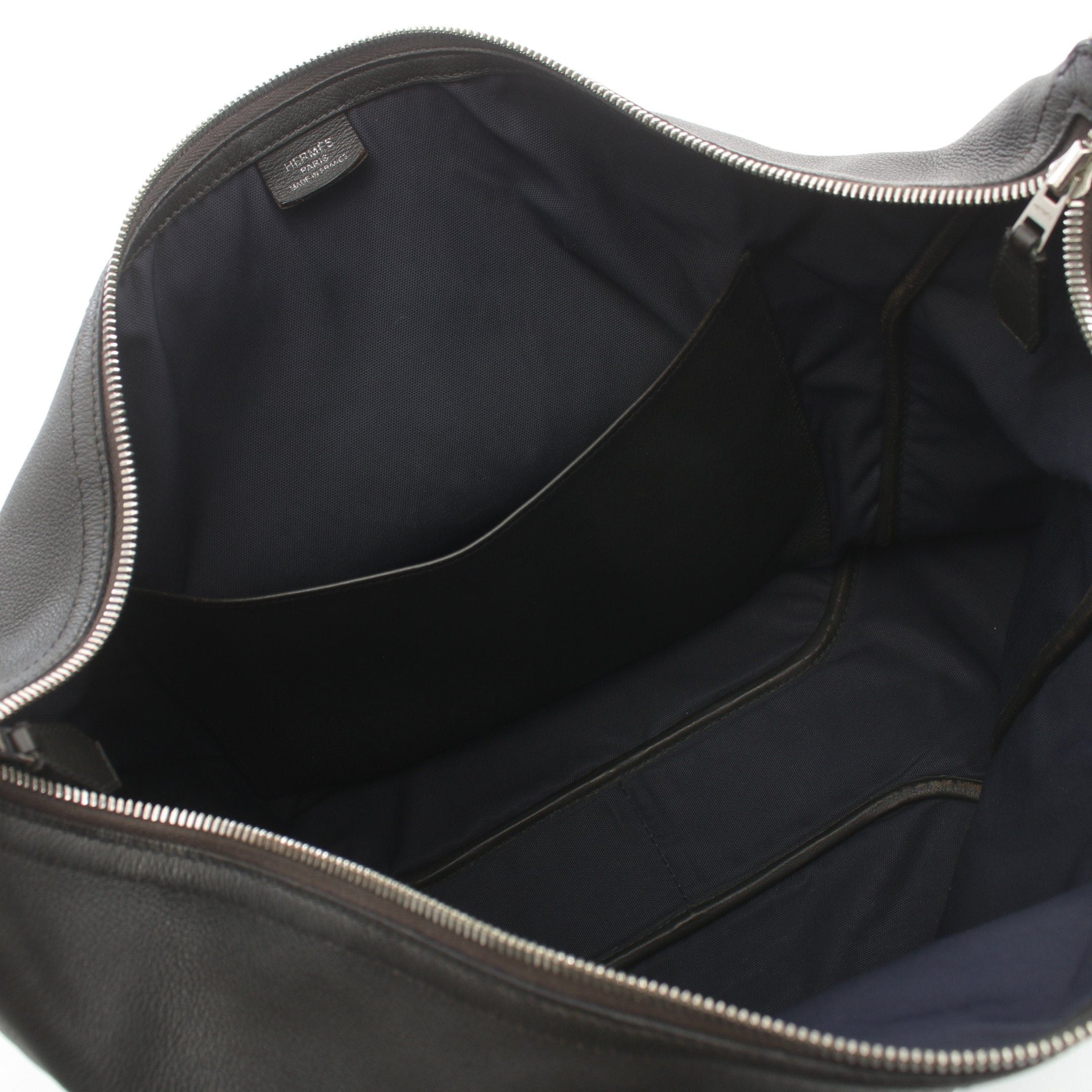 Hermes Hermes City Slide Mm Shoulder Bag Evercalf Black Silver Hardware C Engraved Size ONE SIZE - 3 Thumbnail