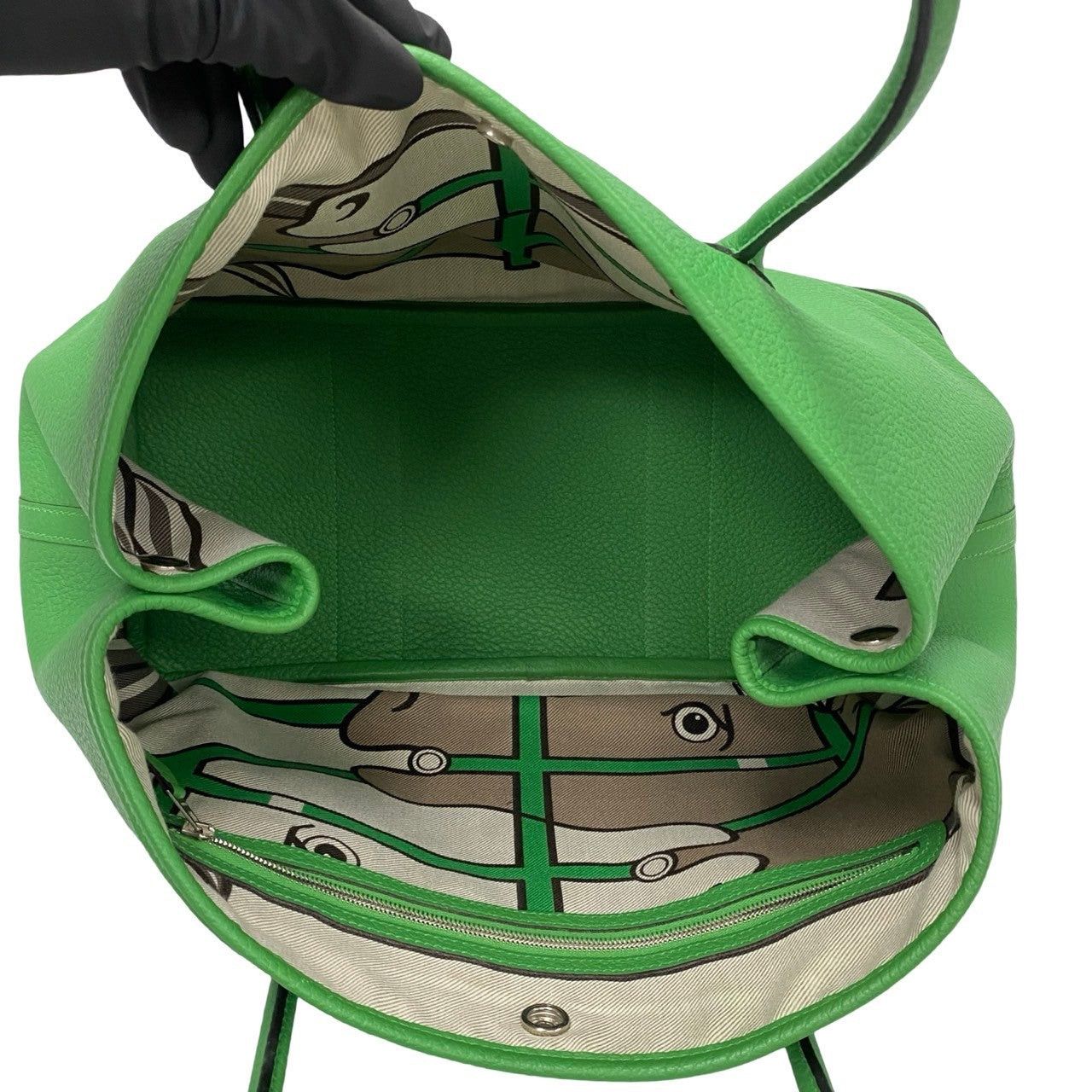 Hermes Hermes Handbag Green Country Size ONE SIZE - 8 Thumbnail