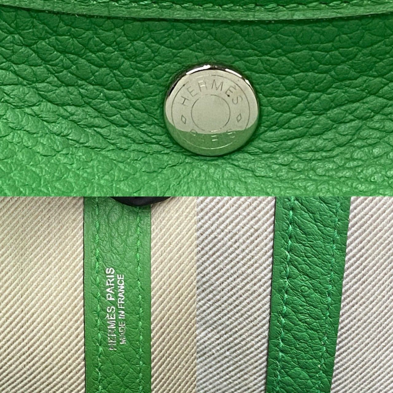 Hermes Hermes Handbag Green Country Size ONE SIZE - 3 Thumbnail