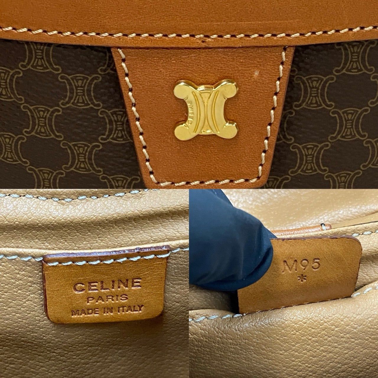 Celine Celine Handbag Brown Leather Size ONE SIZE - 3 Thumbnail