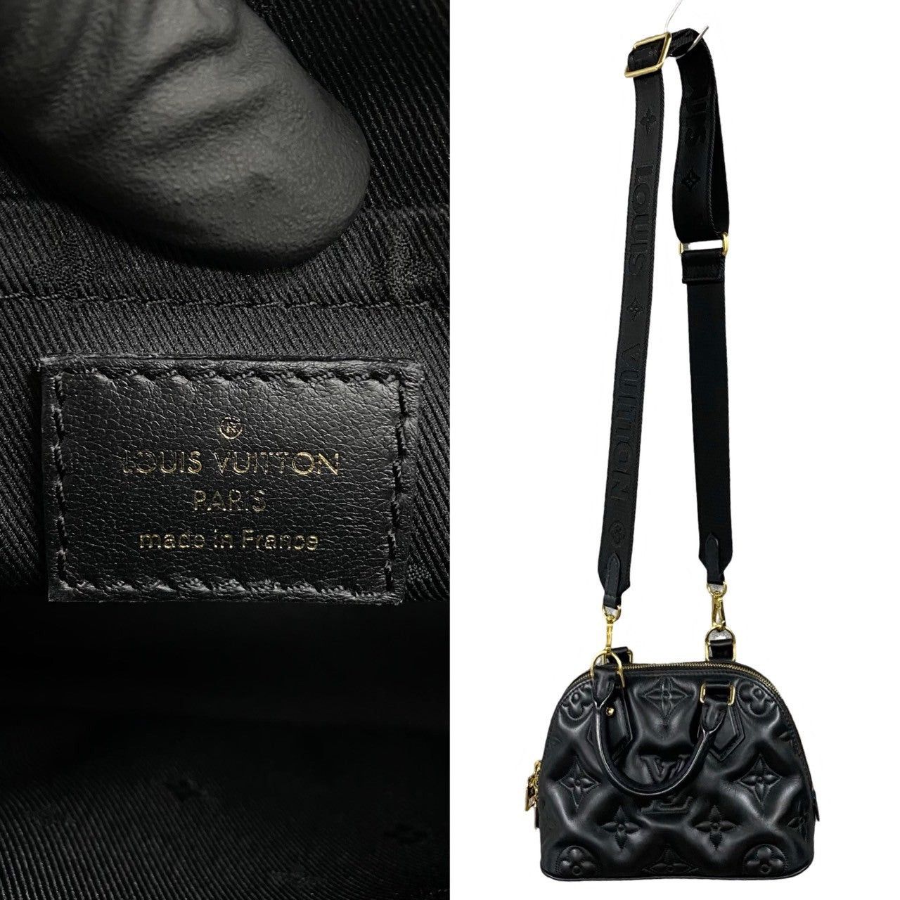 Louis Vuitton Louis Vuitton Shoulder Bag Black Leather Size ONE SIZE - 3 Thumbnail