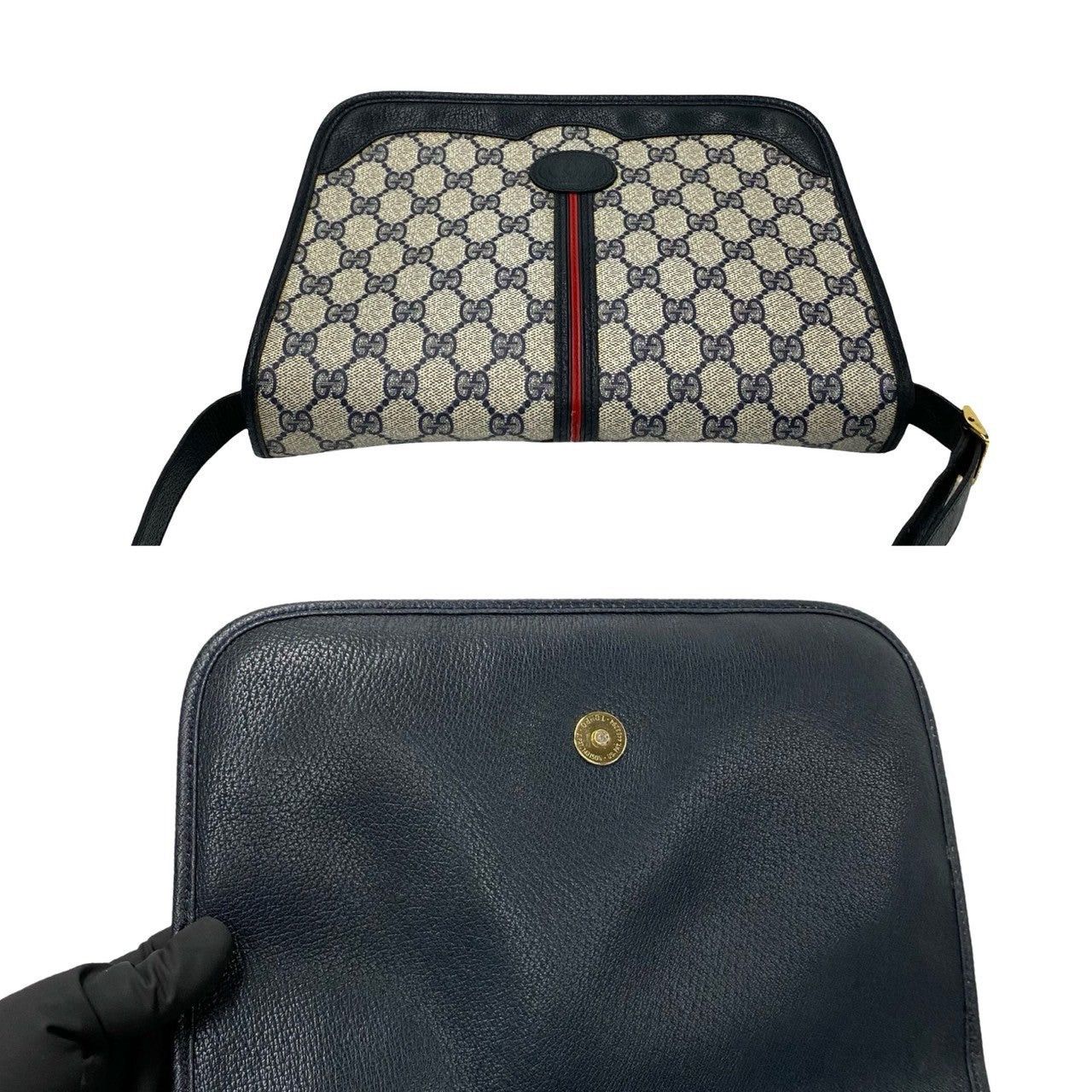 Gucci Gucci Shoulder Bag Navy Leather Size ONE SIZE - 8 Thumbnail