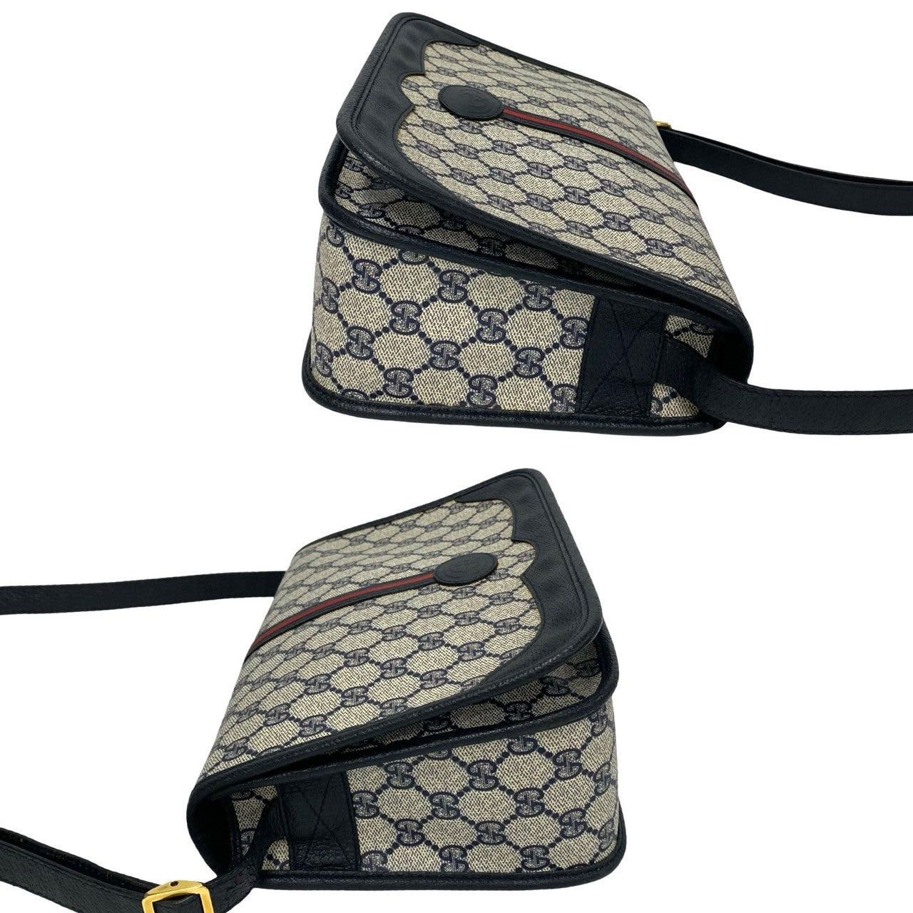 Gucci Gucci Shoulder Bag Navy Leather Size ONE SIZE - 5 Thumbnail