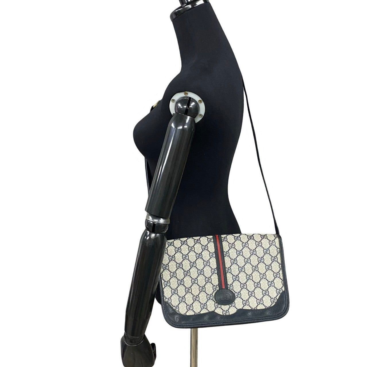 Gucci Gucci Shoulder Bag Navy Leather Size ONE SIZE - 2 Thumbnail