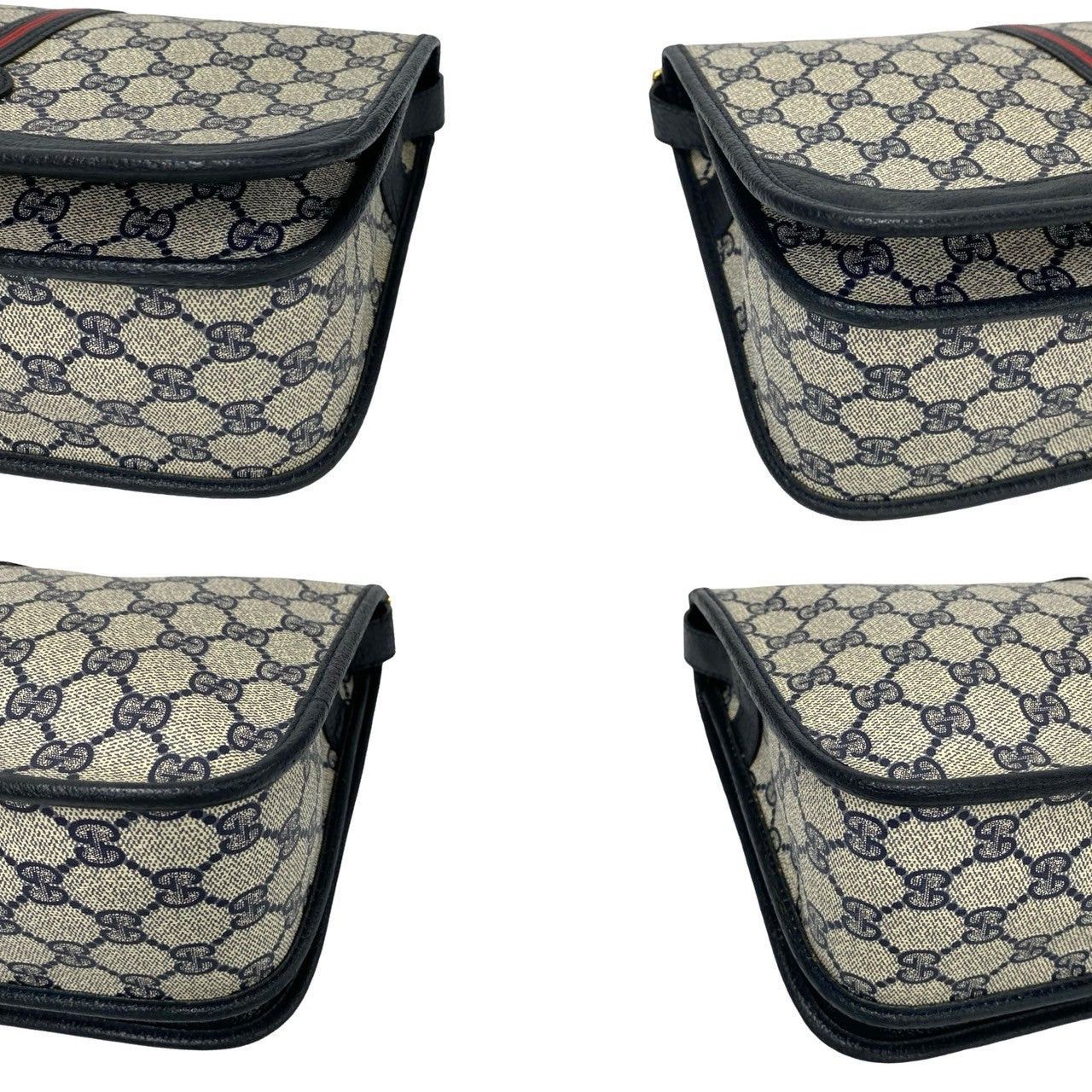 Gucci Gucci Shoulder Bag Navy Leather Size ONE SIZE - 7 Thumbnail