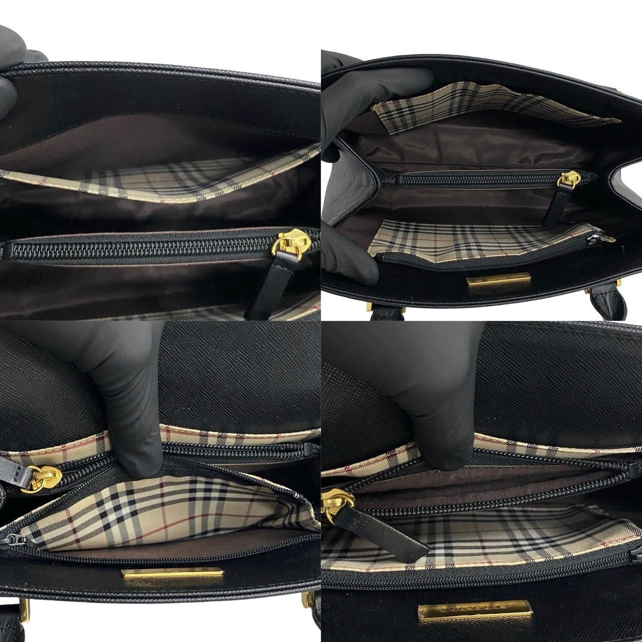 Burberry Burberry Handbag Black Leather Size ONE SIZE - 8 Thumbnail