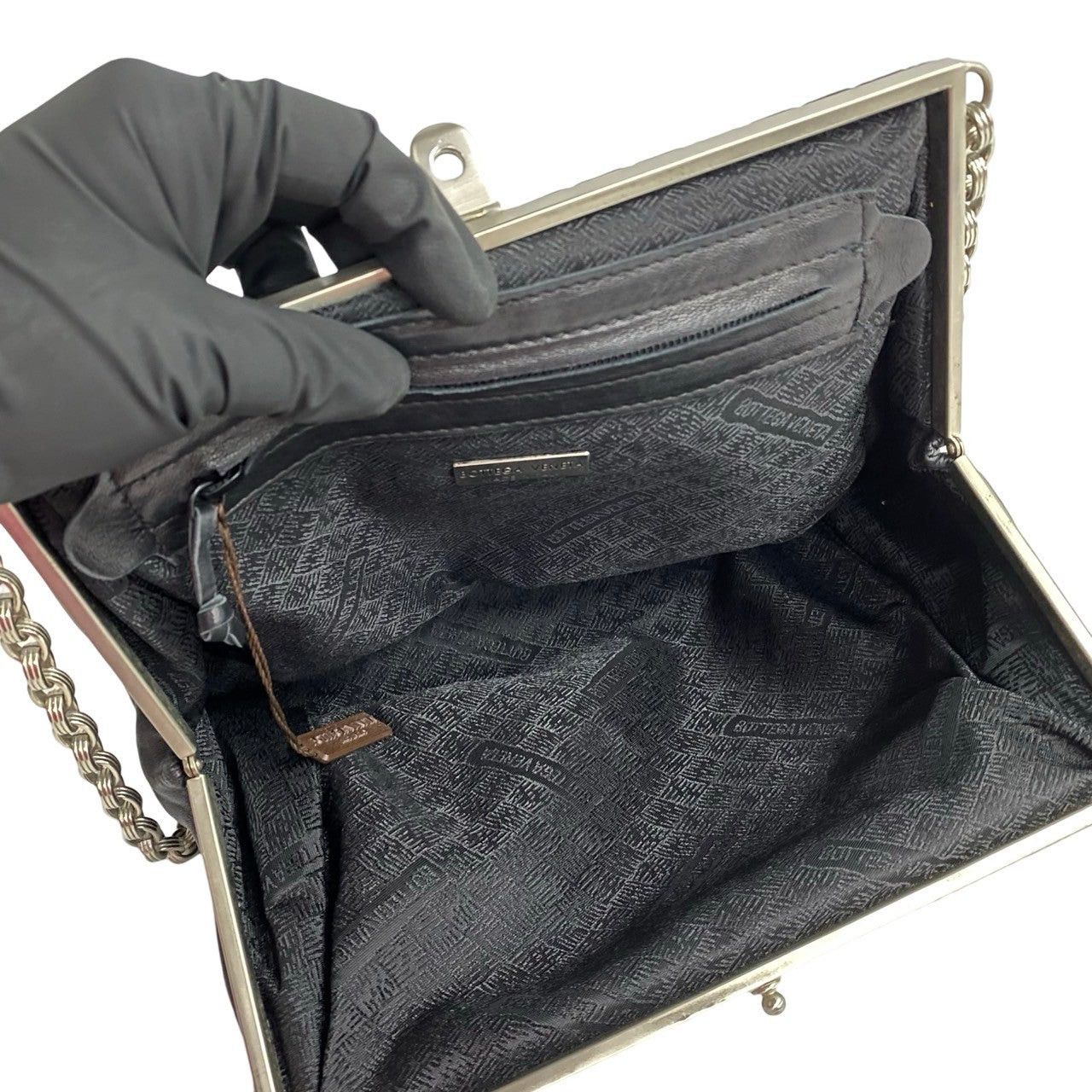 Bottega Veneta Bottega Veneta Shoulder Bag Black Leather Size ONE SIZE - 8 Thumbnail