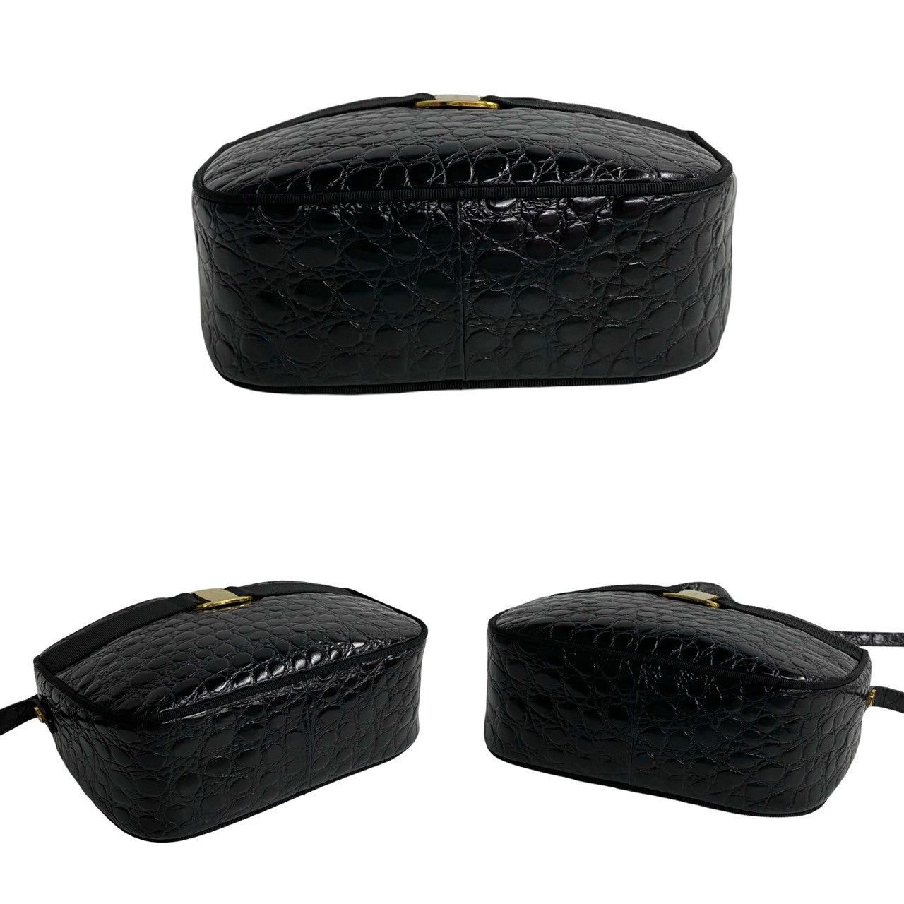 Salvatore Ferragamo Salvatore Ferragamo Shoulder Bag Black Leather Size ONE SIZE - 6 Thumbnail