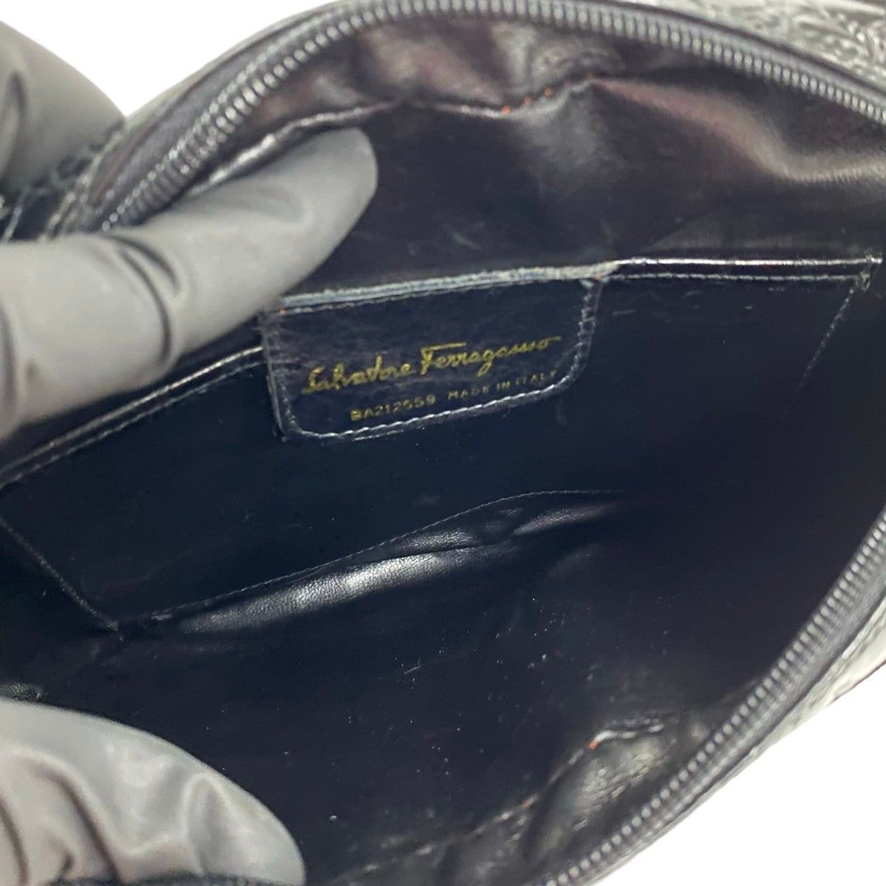 Salvatore Ferragamo Salvatore Ferragamo Shoulder Bag Black Leather Size ONE SIZE - 8 Thumbnail