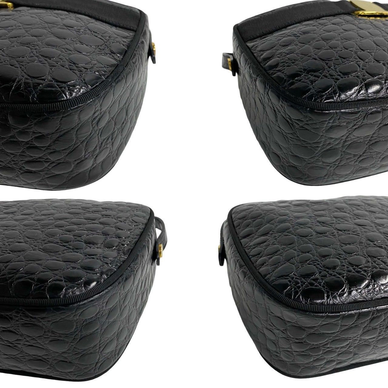 Salvatore Ferragamo Salvatore Ferragamo Shoulder Bag Black Leather Size ONE SIZE - 7 Thumbnail