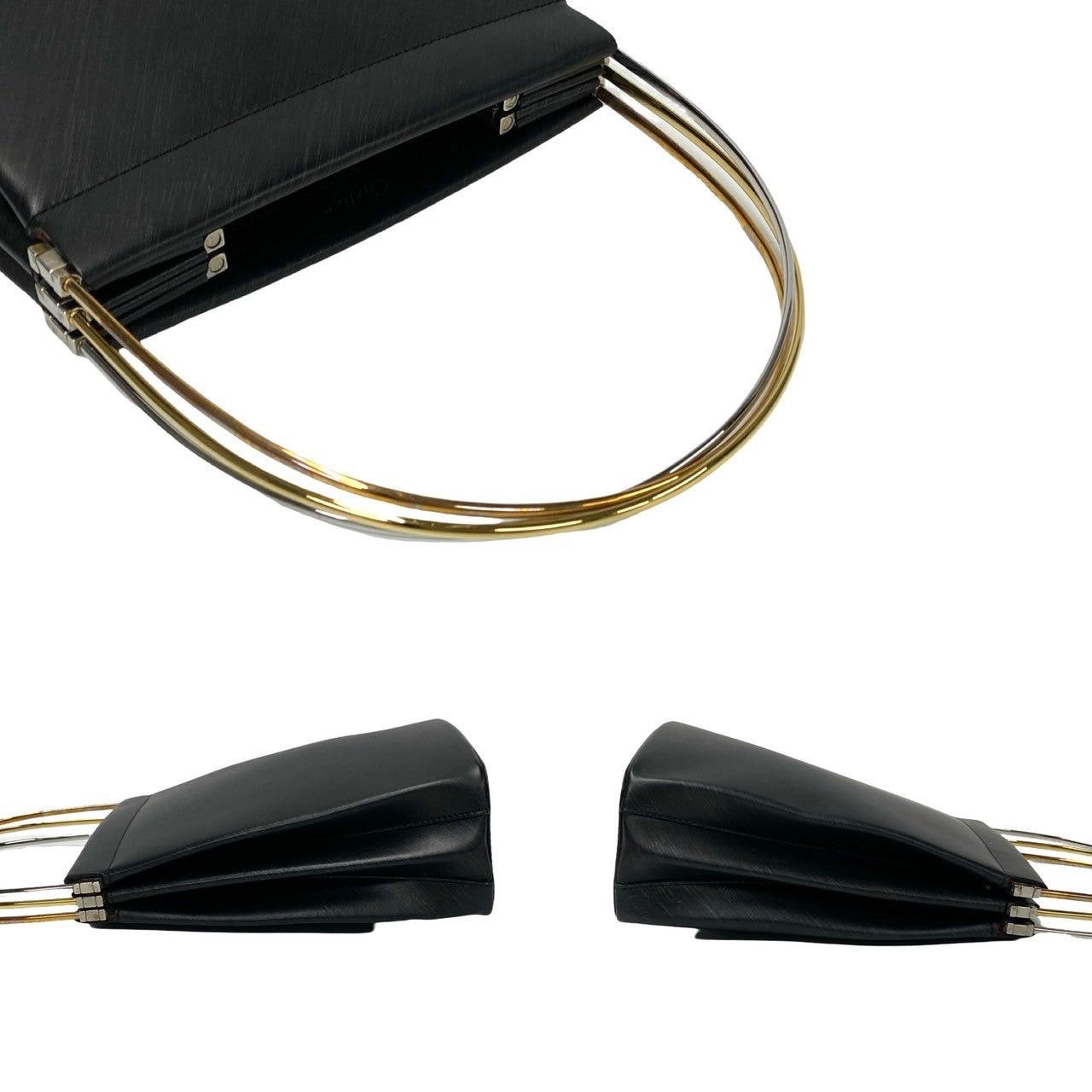 Cartier Cartier Handbag Black Leather Size ONE SIZE - 5 Thumbnail