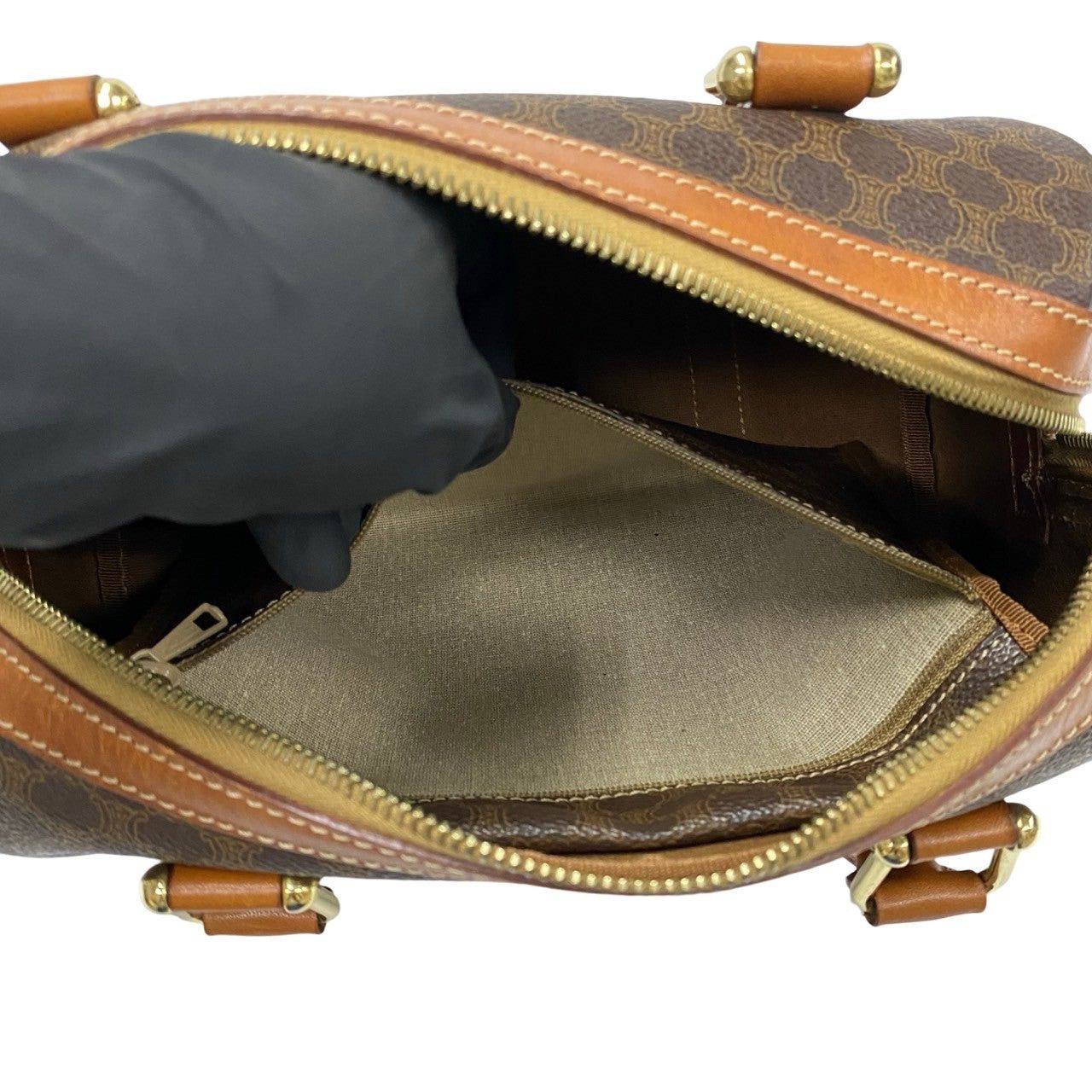 Celine Celine Handbag Brown Leather Size ONE SIZE - 8 Thumbnail