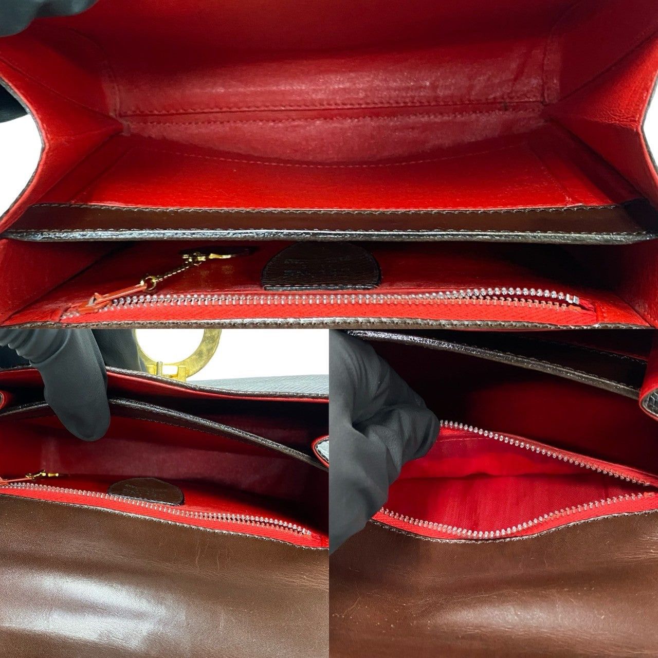 Celine Celine Shoulder Bag Brown Lizard Size ONE SIZE - 9 Thumbnail