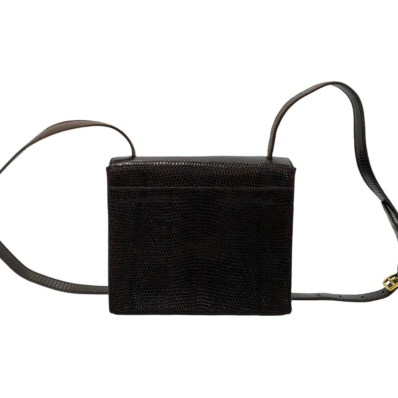 Celine Celine Shoulder Bag Brown Lizard Size ONE SIZE - 4 Thumbnail