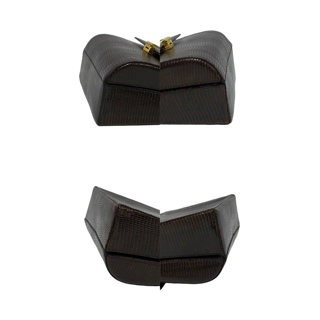 Celine Celine Shoulder Bag Brown Lizard Size ONE SIZE - 7 Thumbnail