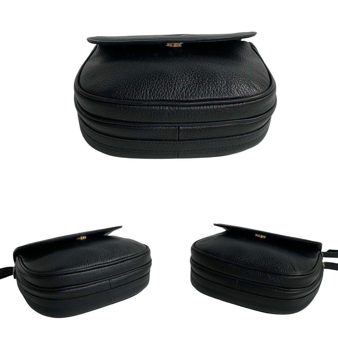 Burberry Burberry Shoulder Bag Black Leather Size ONE SIZE - 6 Thumbnail