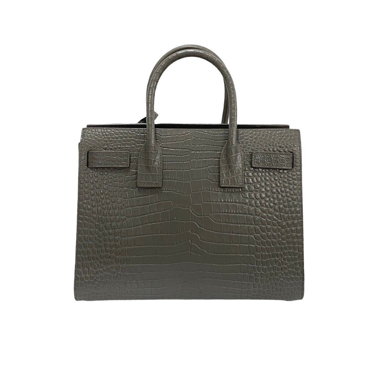Yves Saint Laurent Yves Saint Laurent Shoulder Bag Gray Leather Size ONE SIZE - 4 Thumbnail