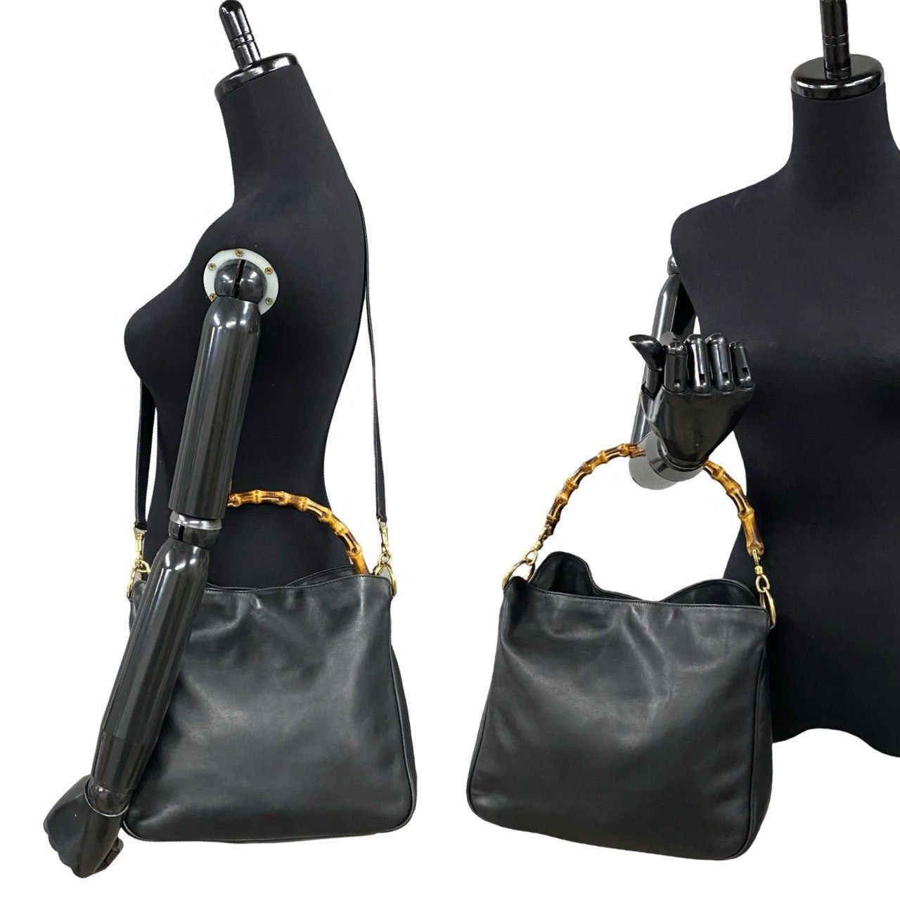 Gucci Gucci Shoulder Bag Black Leather Size ONE SIZE - 2 Thumbnail