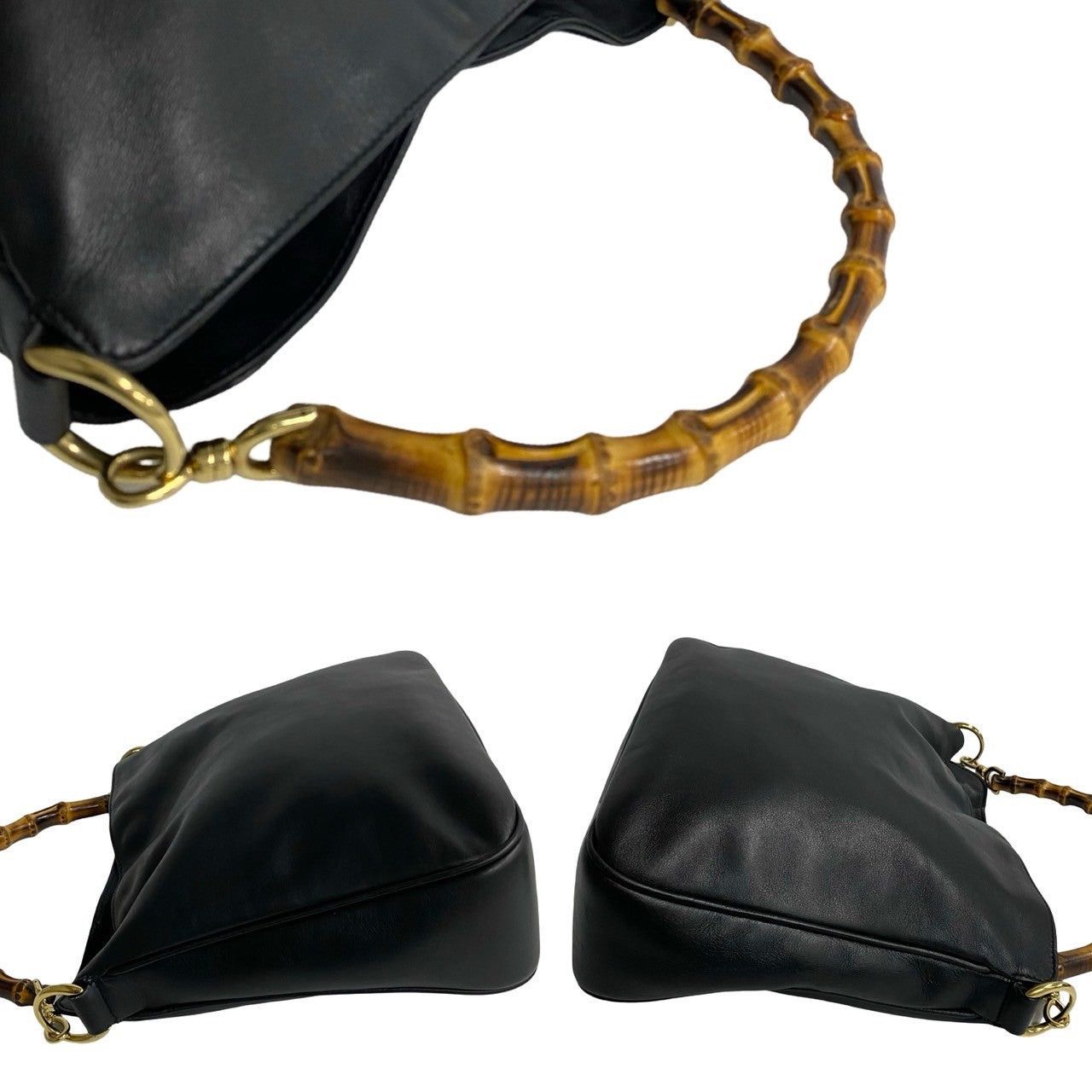 Gucci Gucci Shoulder Bag Black Leather Size ONE SIZE - 5 Thumbnail