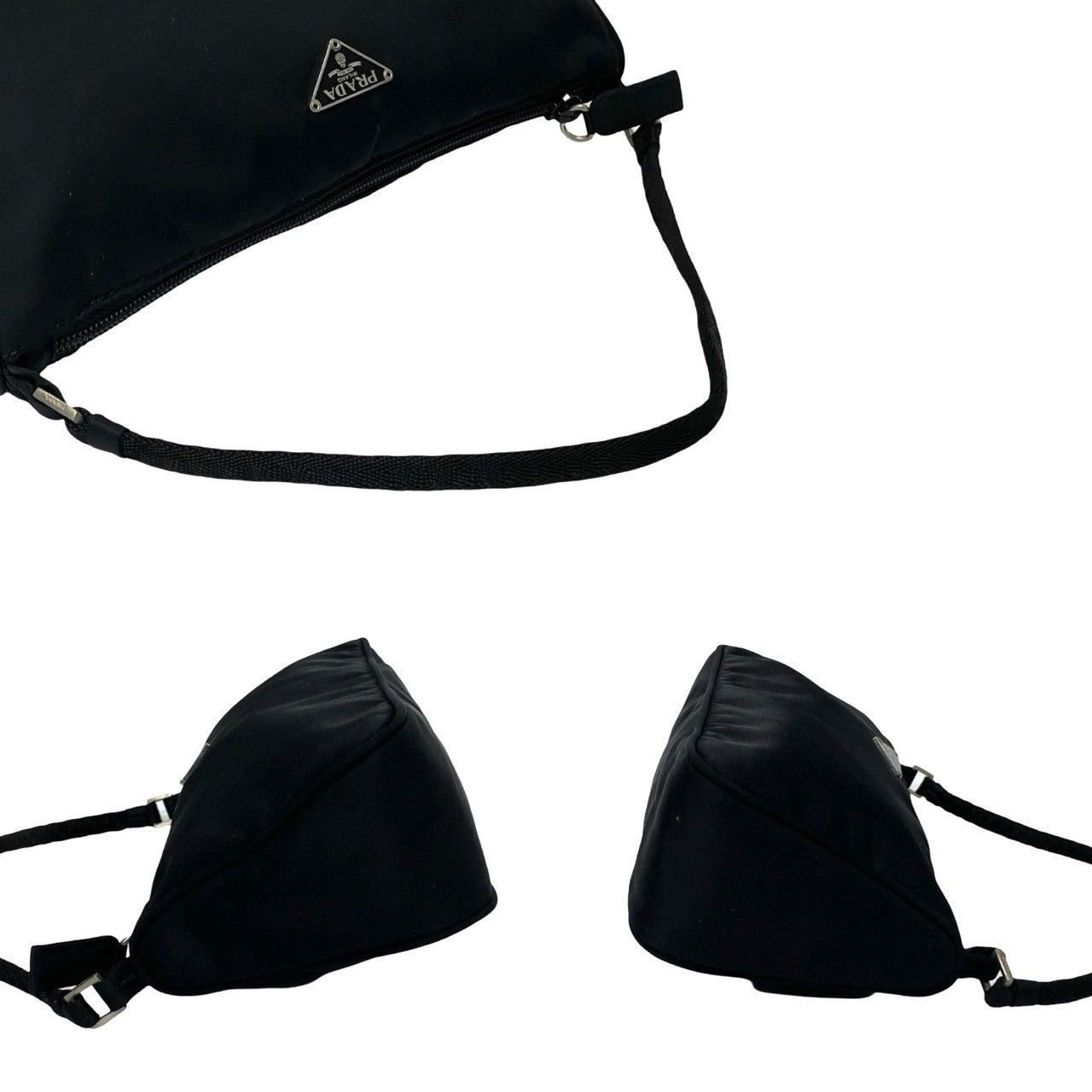 Prada Prada Handbag Black Nylon Size ONE SIZE - 5 Thumbnail