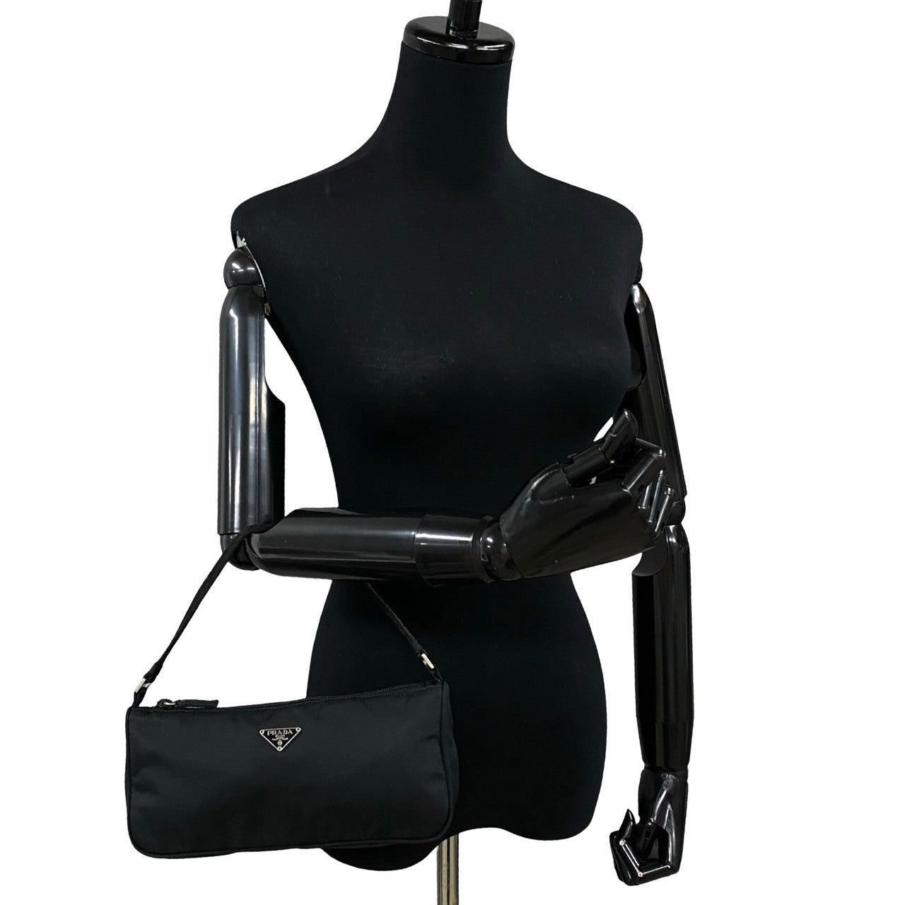 Prada Prada Handbag Black Nylon Size ONE SIZE - 2 Thumbnail