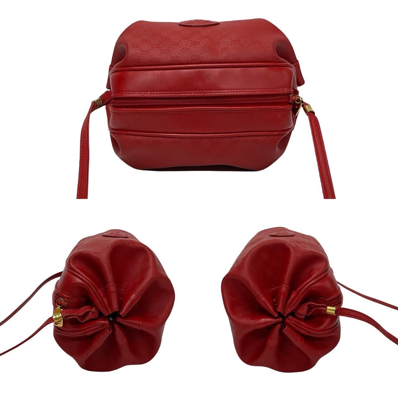 Gucci Gucci Shoulder Bag Red Leather Size ONE SIZE - 5 Thumbnail