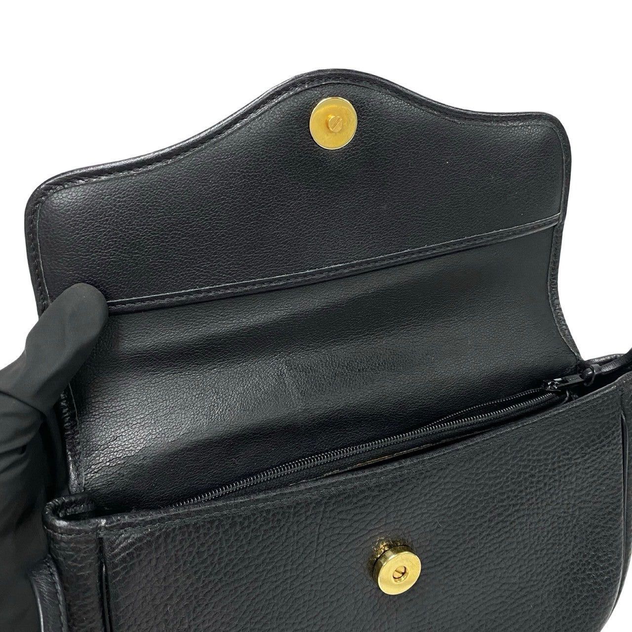 Dior Dior Shoulder Bag Black Leather Size ONE SIZE - 8 Thumbnail