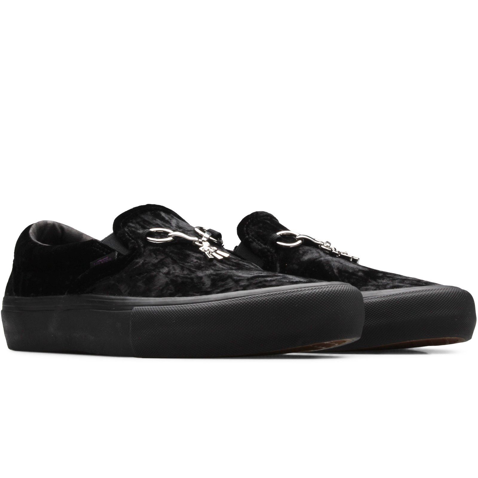 Needles Vans Crushed Velvet Classic Slip On Sneakers Grailed