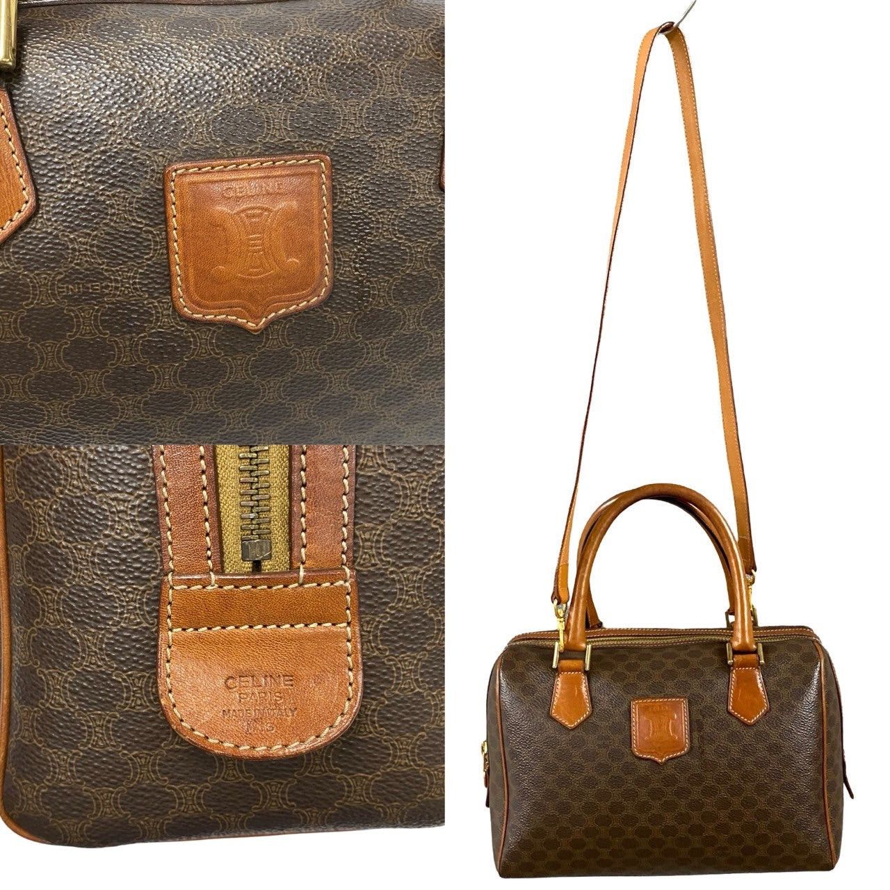 Celine Celine Shoulder Bag Brown Leather Size ONE SIZE - 3 Thumbnail
