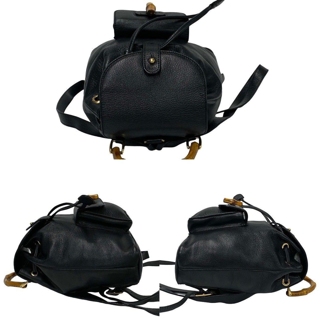 Gucci Gucci Backpack Black Leather Size ONE SIZE - 5 Thumbnail