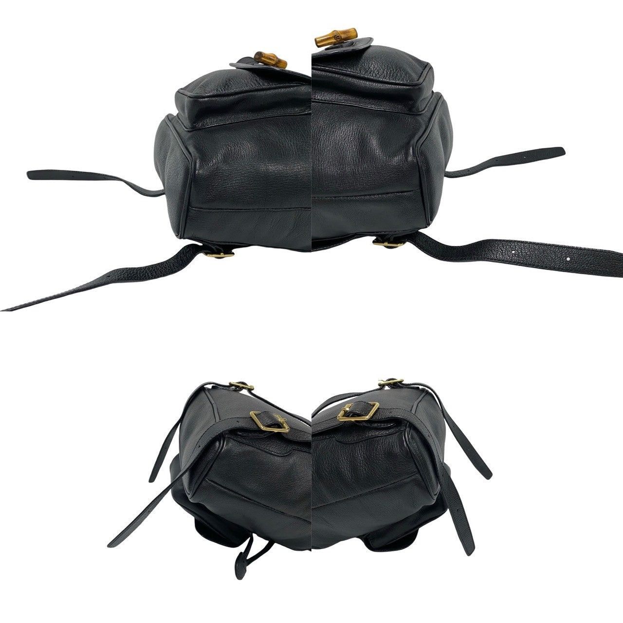 Gucci Gucci Backpack Black Leather Size ONE SIZE - 7 Thumbnail