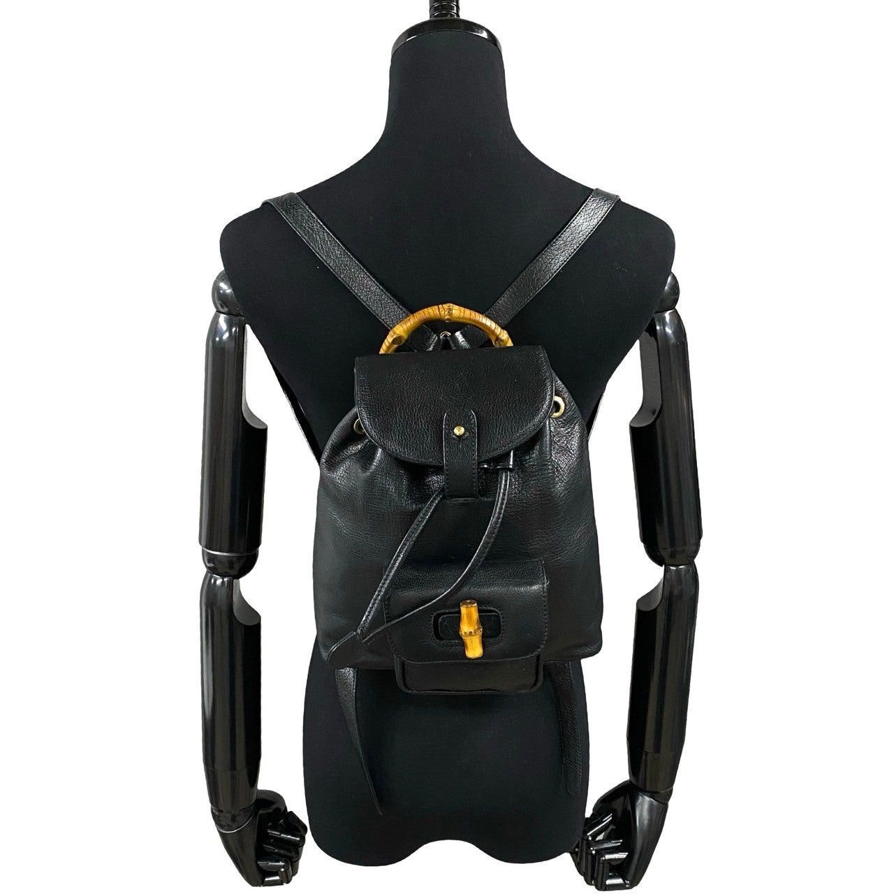 Gucci Gucci Backpack Black Leather Size ONE SIZE - 2 Thumbnail