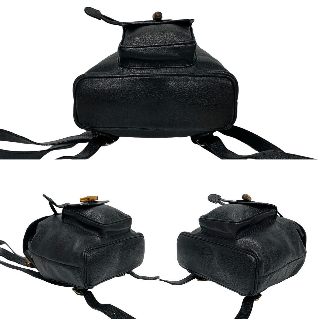 Gucci Gucci Backpack Black Leather Size ONE SIZE - 6 Thumbnail