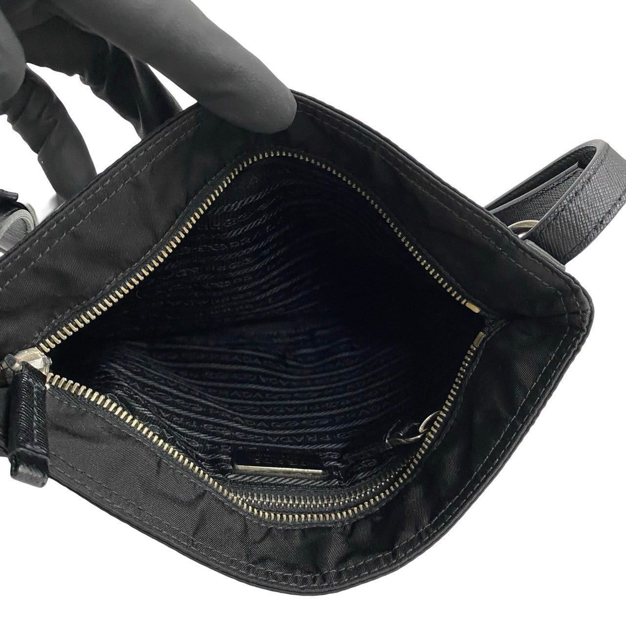 Prada Prada Shoulder Bag Black Nylon Size ONE SIZE - 8 Thumbnail