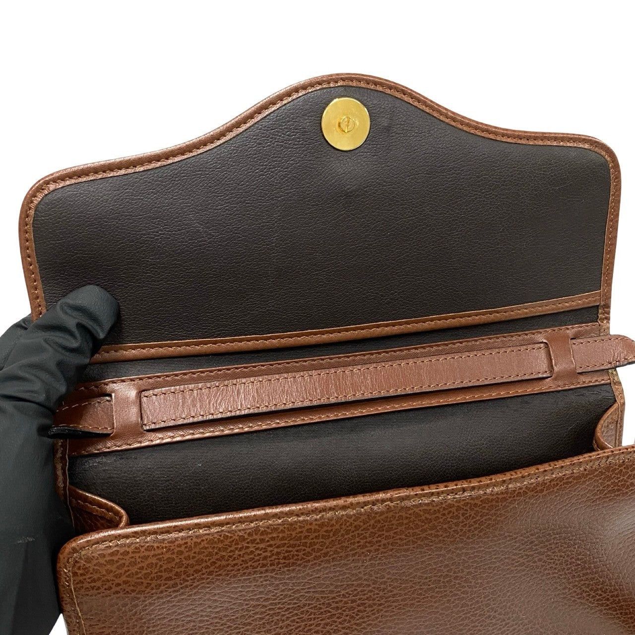 Dior Dior Shoulder Bag Brown Leather Size ONE SIZE - 7 Thumbnail
