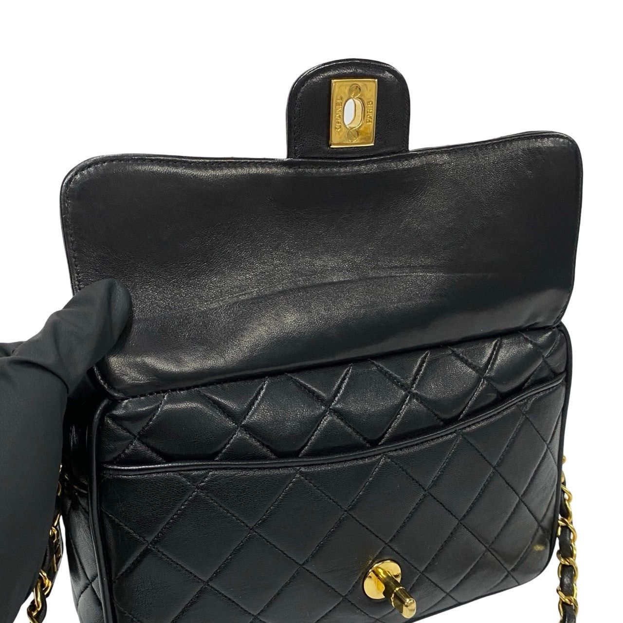 Chanel Chanel Shoulder Bag Black Lambskin Size ONE SIZE - 8 Thumbnail