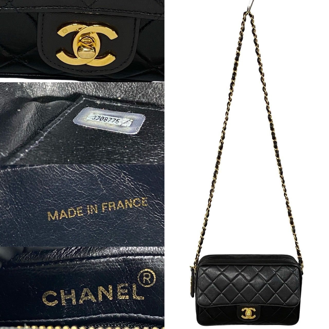 Chanel Chanel Shoulder Bag Black Lambskin Size ONE SIZE - 3 Thumbnail