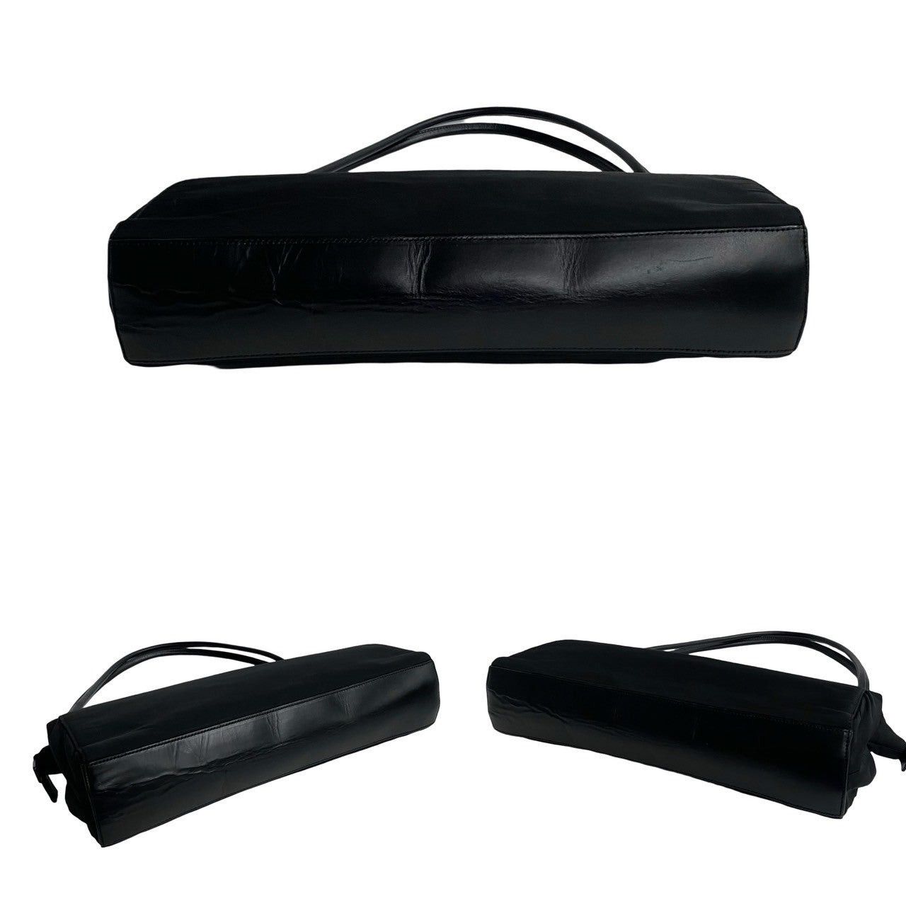 Prada Prada Handbag Black Leather Size ONE SIZE - 6 Thumbnail