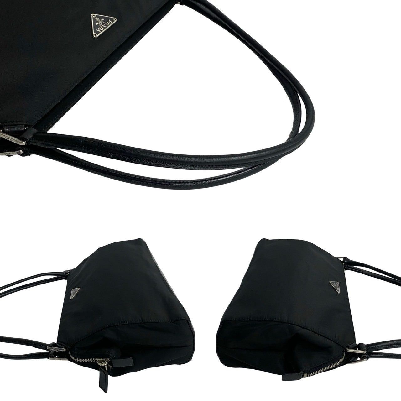 Prada Prada Handbag Black Leather Size ONE SIZE - 5 Thumbnail