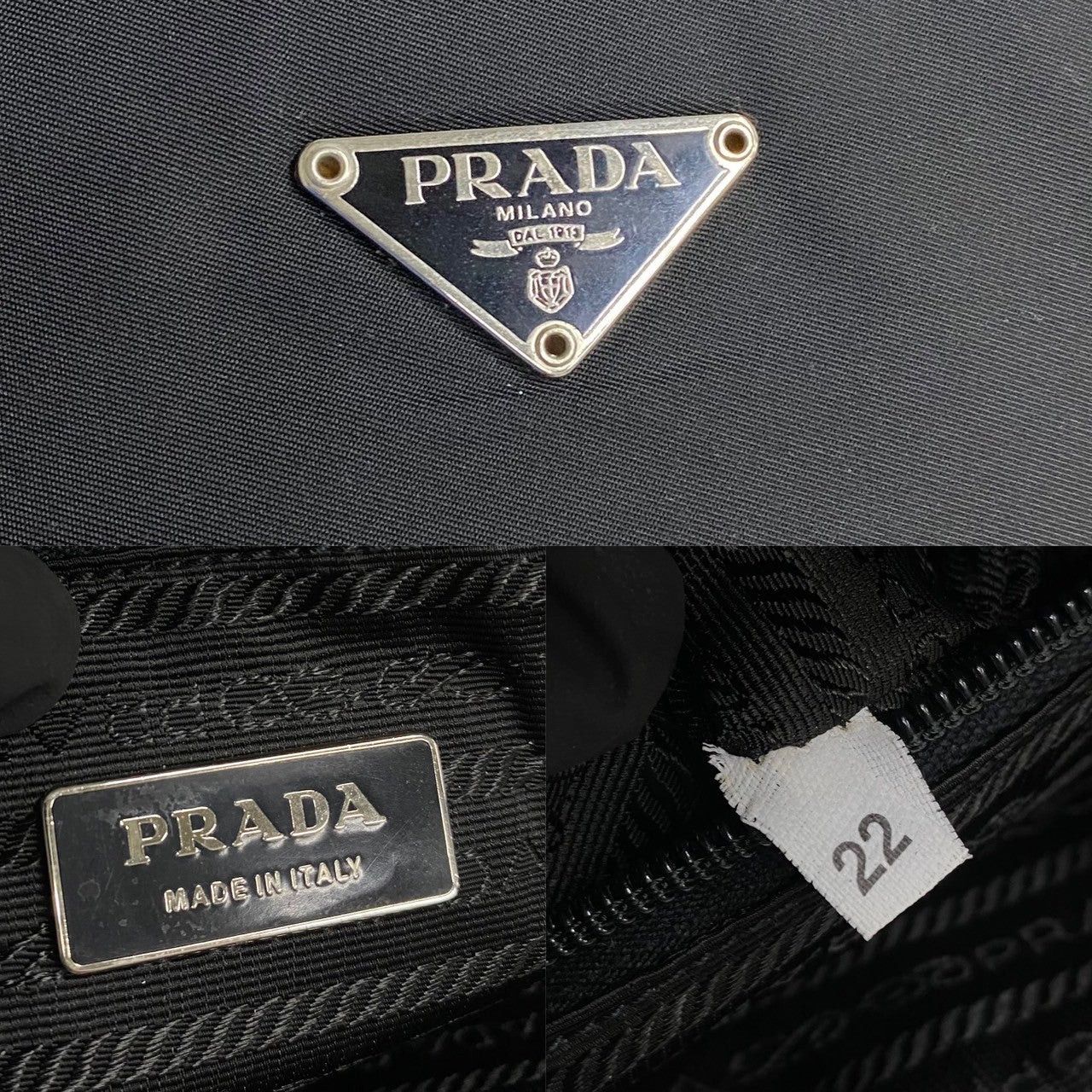 Prada Prada Handbag Black Leather Size ONE SIZE - 3 Thumbnail