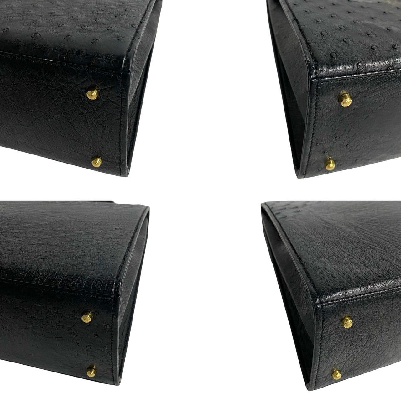 Gucci Gucci Shoulder Bag Black Ostrich Size ONE SIZE - 6 Thumbnail