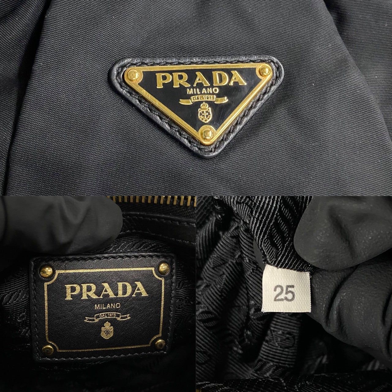 Prada Prada Shoulder Bag Black Nylon Size ONE SIZE - 3 Thumbnail