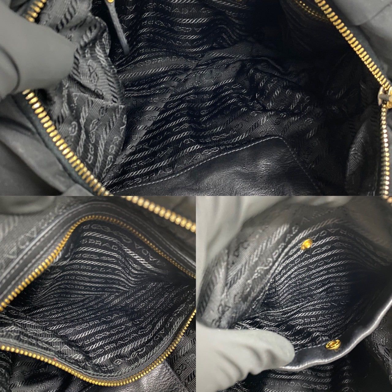 Prada Prada Shoulder Bag Black Nylon Size ONE SIZE - 8 Thumbnail