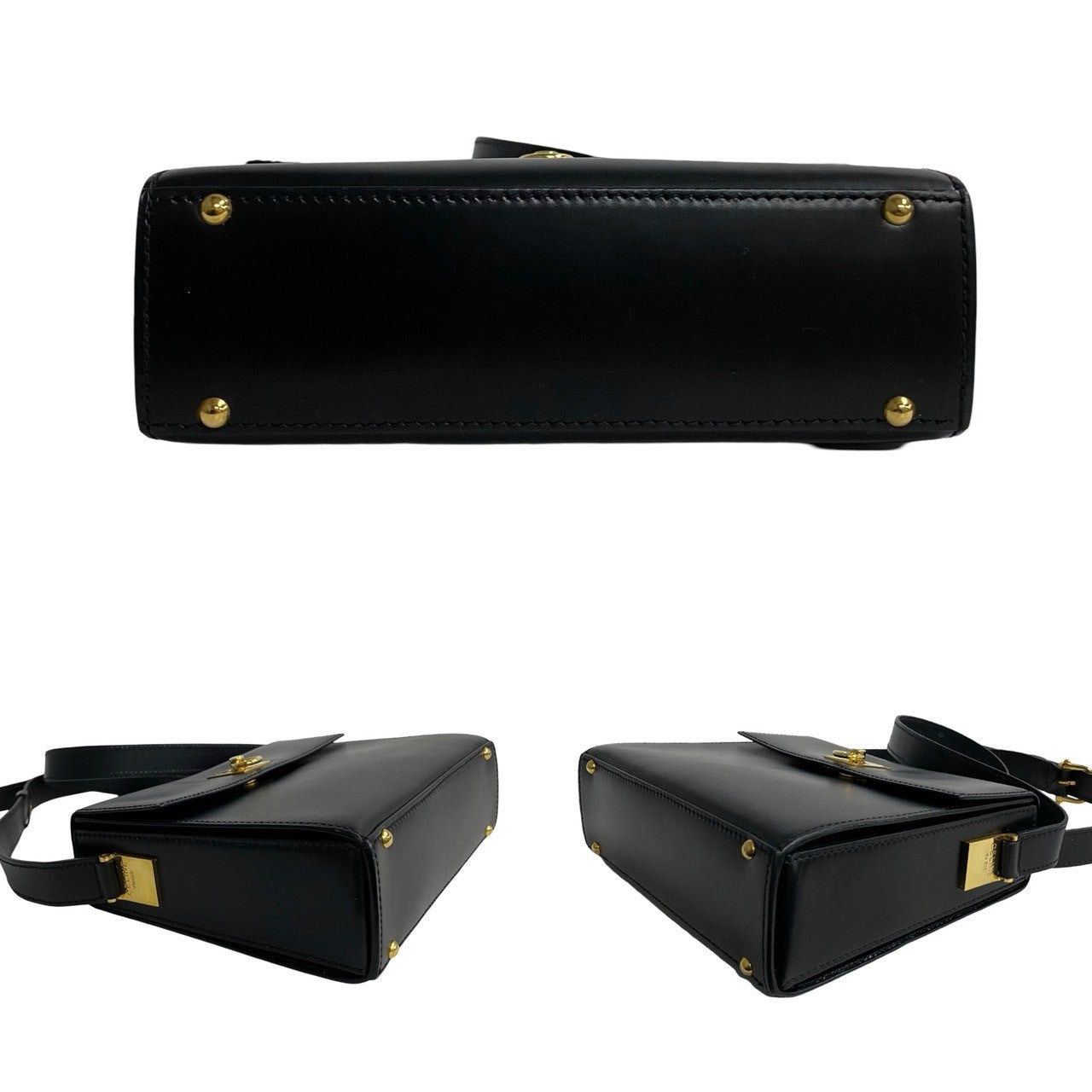 Celine Celine Shoulder Bag Black Leather Size ONE SIZE - 6 Thumbnail