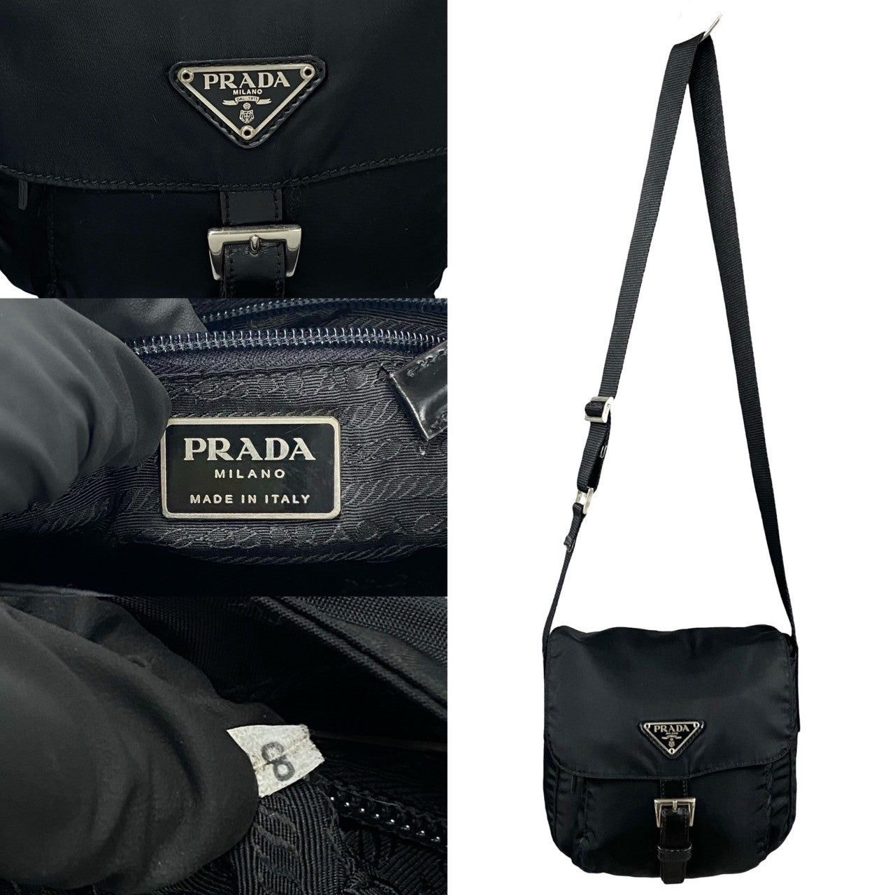 Prada Prada Shoulder Bag Black Nylon Size ONE SIZE - 3 Thumbnail
