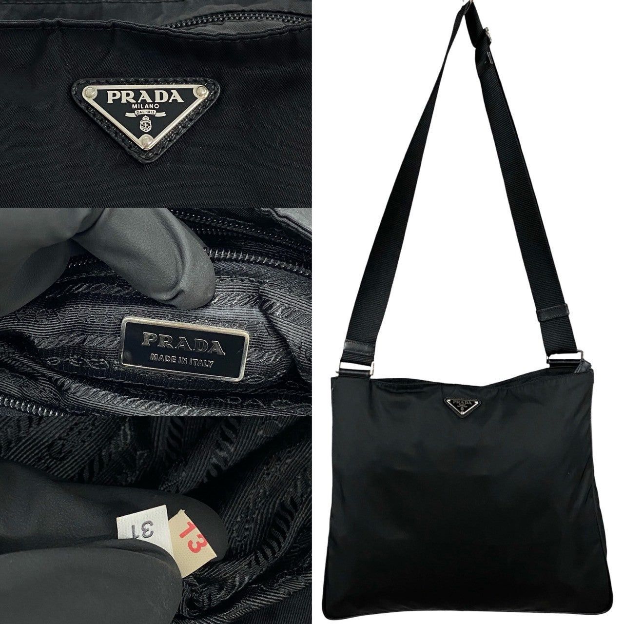 Prada Prada Shoulder Bag Black Nylon Size ONE SIZE - 3 Thumbnail