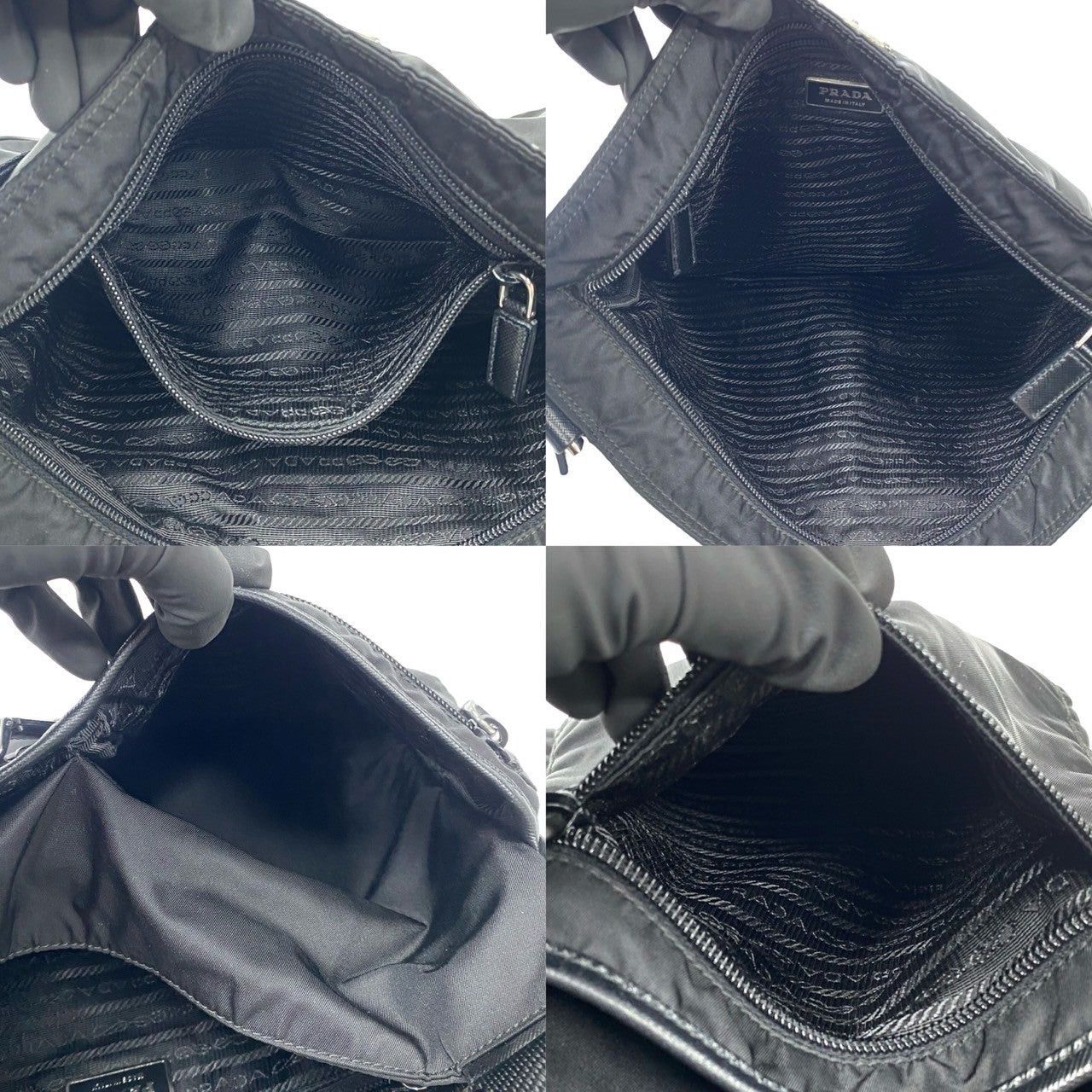 Prada Prada Shoulder Bag Black Nylon Size ONE SIZE - 8 Thumbnail