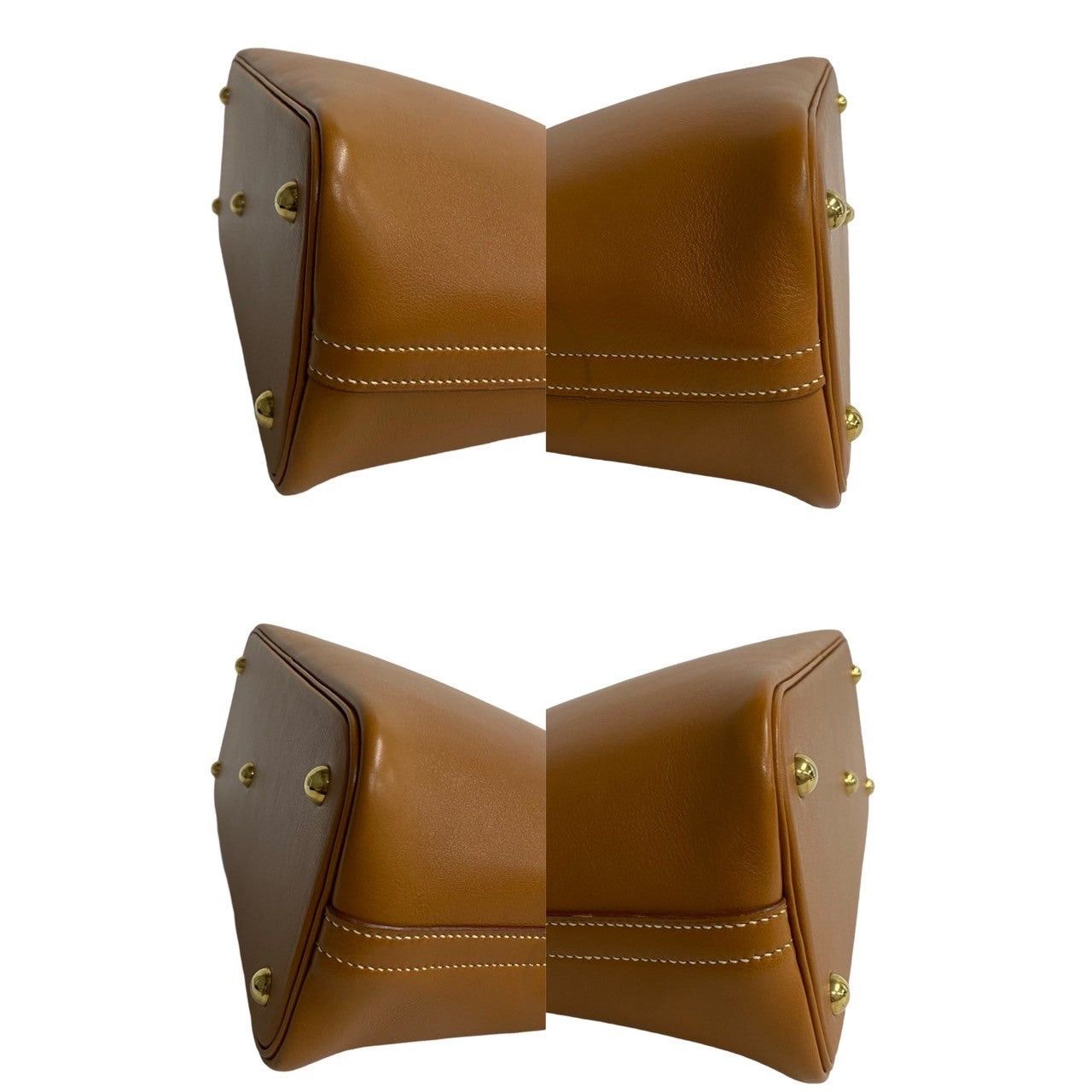 Hermes Hermes Handbag Brown Leather Size ONE SIZE - 7 Thumbnail