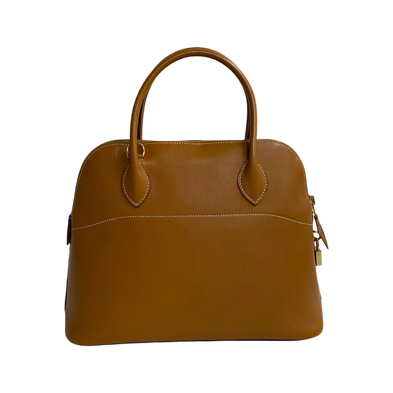 Hermes Hermes Handbag Brown Leather Size ONE SIZE - 4 Thumbnail