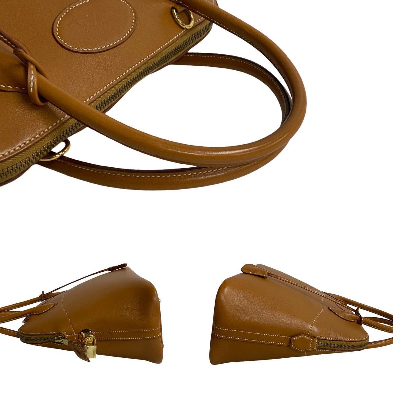 Hermes Hermes Handbag Brown Leather Size ONE SIZE - 5 Thumbnail
